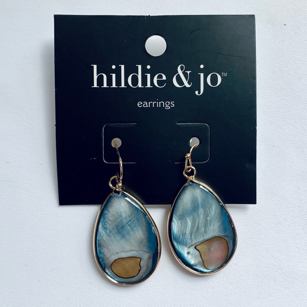 Natural Stone Antique Gold Fashion Earrings